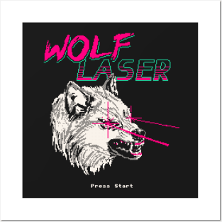 Wolf Laser Posters and Art